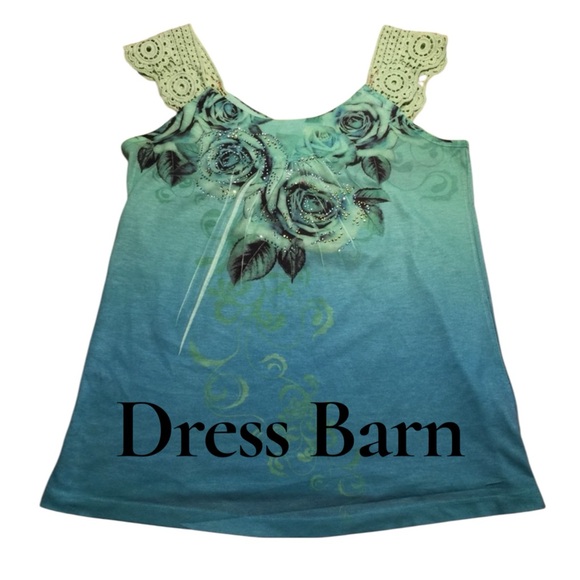 Dress Barn Tops - Dress Barn Blue Floral Women's Top